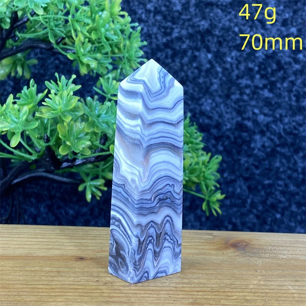 Blue Striped Agate Tower-ToShay.org