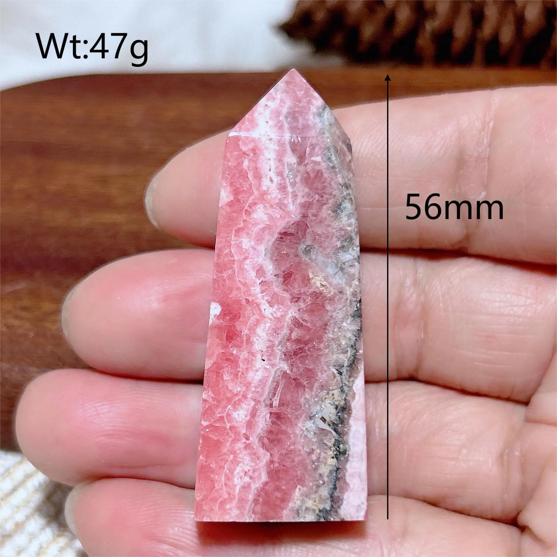 Pink Rhodochrosite Point-ToShay.org