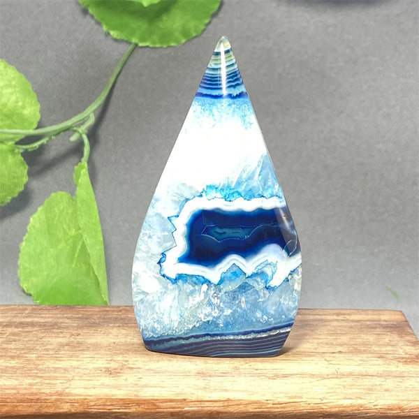 Blue Striped Agate Torch-ToShay.org