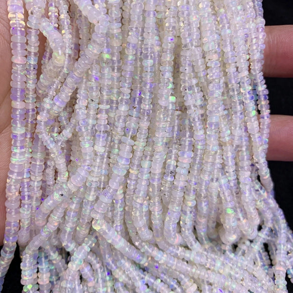 White Opal Abacus Beads-ToShay.org