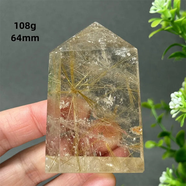 Gold Red Hair Crystal Point-ToShay.org