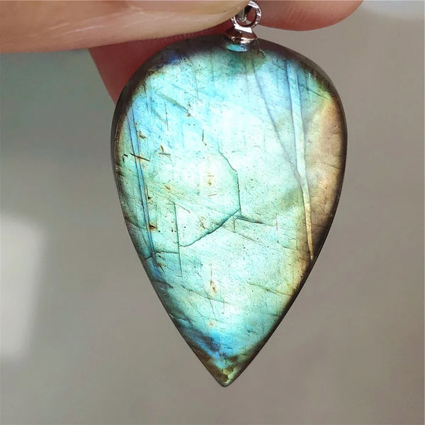 Blue Light Labradorite Pendant-ToShay.org