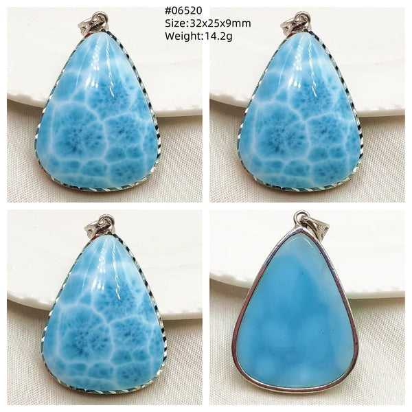 Blue Larimar Pendant-ToShay.org