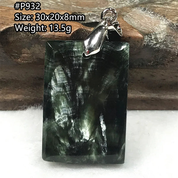 Green Seraphinite Pendant-ToShay.org