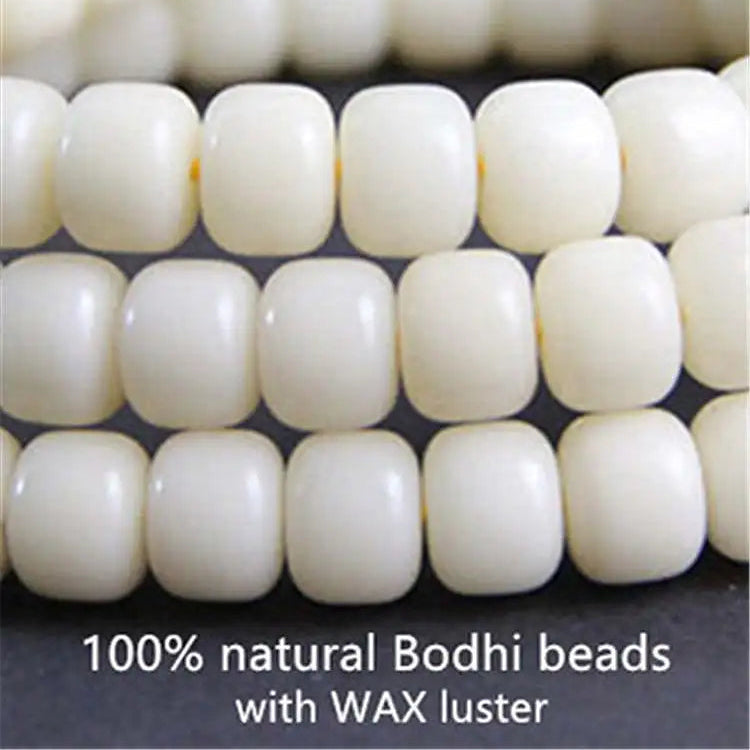 White Bodhi Prayer Mala-ToShay.org