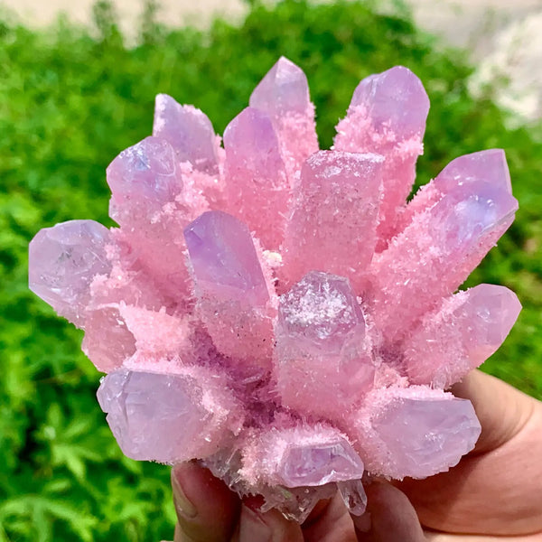 Pink Phantom Quartz Cluster-ToShay.org