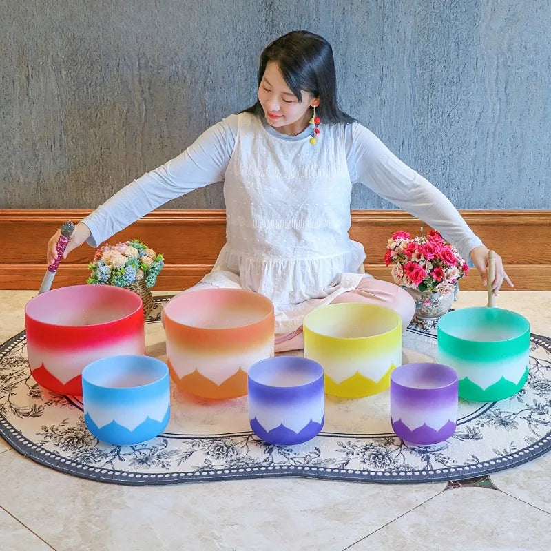 Frosted Crystal Singing Bowls-ToShay.org