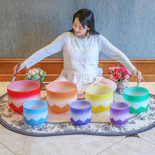 Frosted Crystal Singing Bowls-ToShay.org