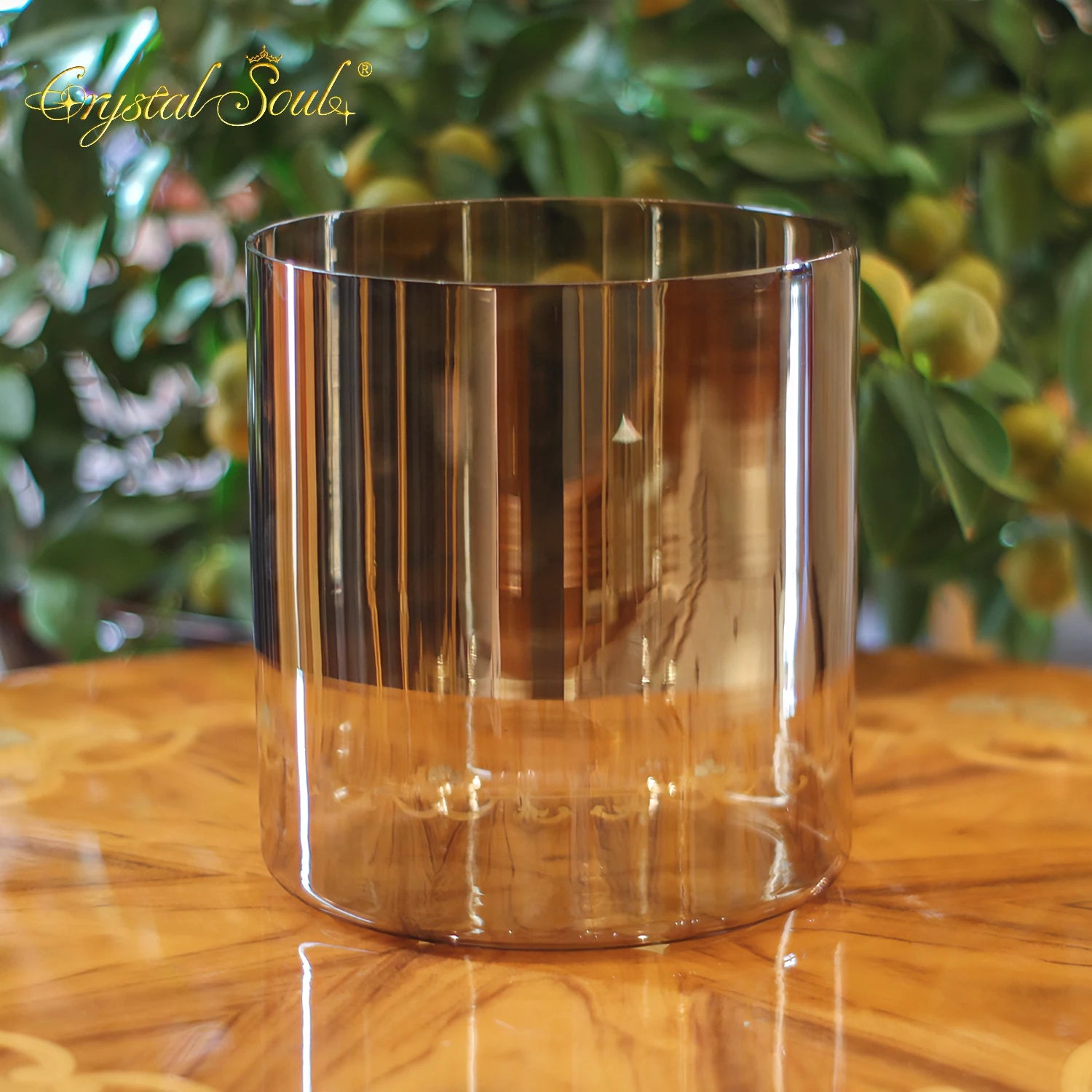 Smokey Brown Crystal Singing Bowls-ToShay.org