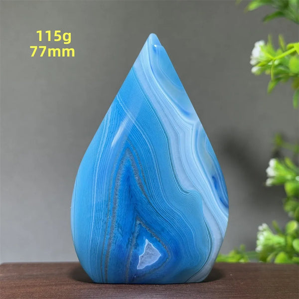 Blue Agate Torch-ToShay.org