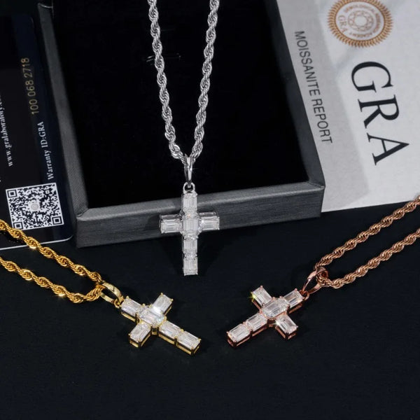 Gold Diamond Cross Pendant-ToShay.org