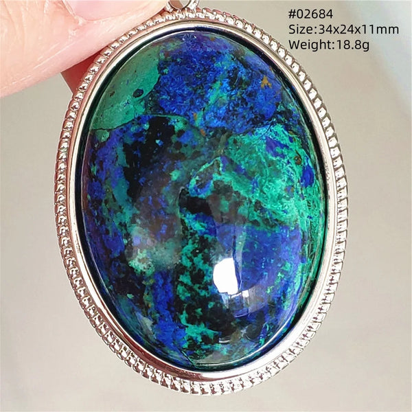 Blue Azurite Pendant-ToShay.org