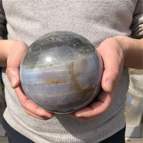 Grey Ocean Jasper Ball-ToShay.org