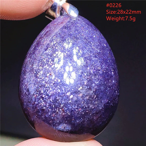 Blue Blood Red Lolite Pendant-ToShay.org