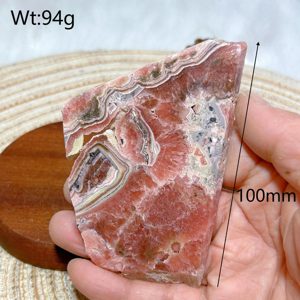 Pink Rhodochrosite Slices-ToShay.org