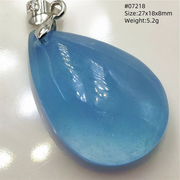 Blue Aquamarine Pendant-ToShay.org
