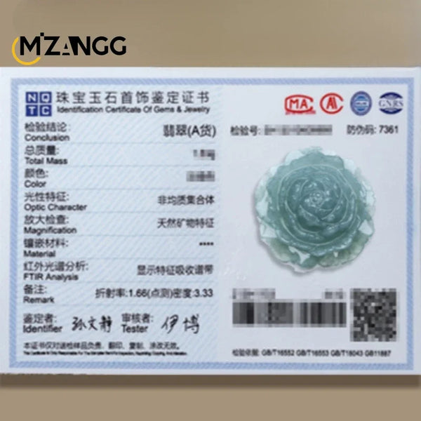 Green Jadeite Flower Pendant-ToShay.org