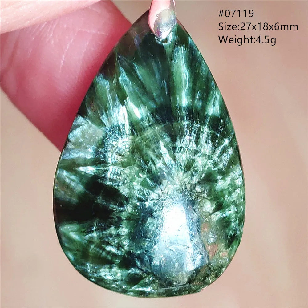Green Seraphinite Pendant-ToShay.org