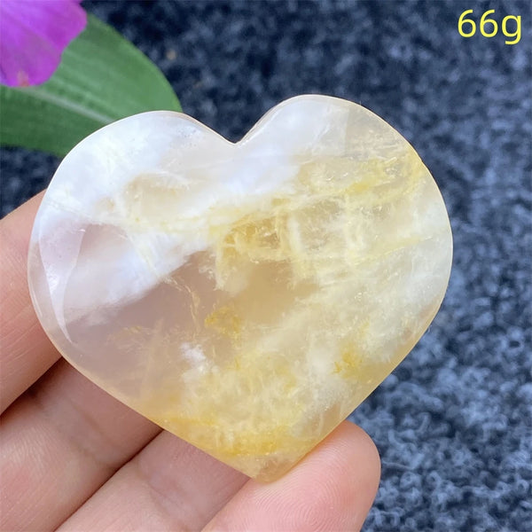 Yellow Ghost Crystal Heart-ToShay.org