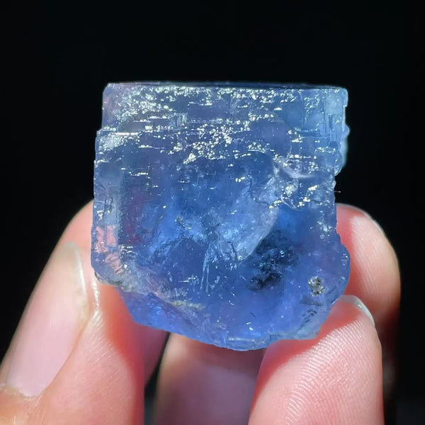 Blue Fluorite Pyrite Cluster-ToShay.org