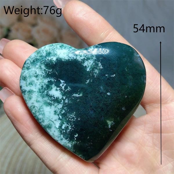 Green Moss Agate Heart-ToShay.org