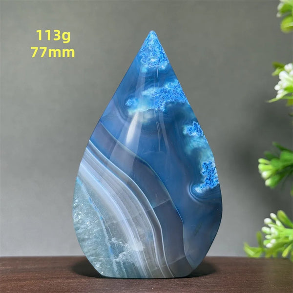 Blue Agate Torch-ToShay.org