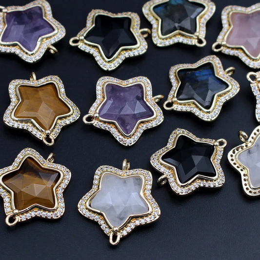 Mixed Crystal Star Charms-ToShay.org