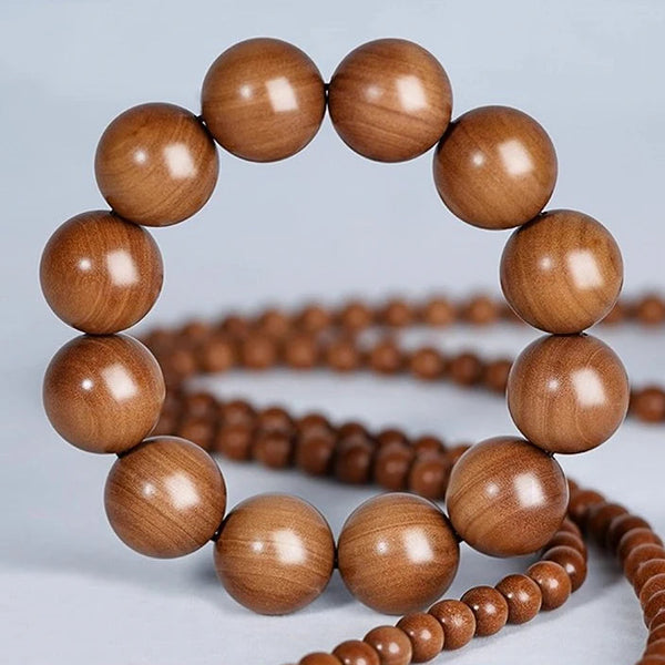 Brown Sandalwood Bead Bracelet-ToShay.org