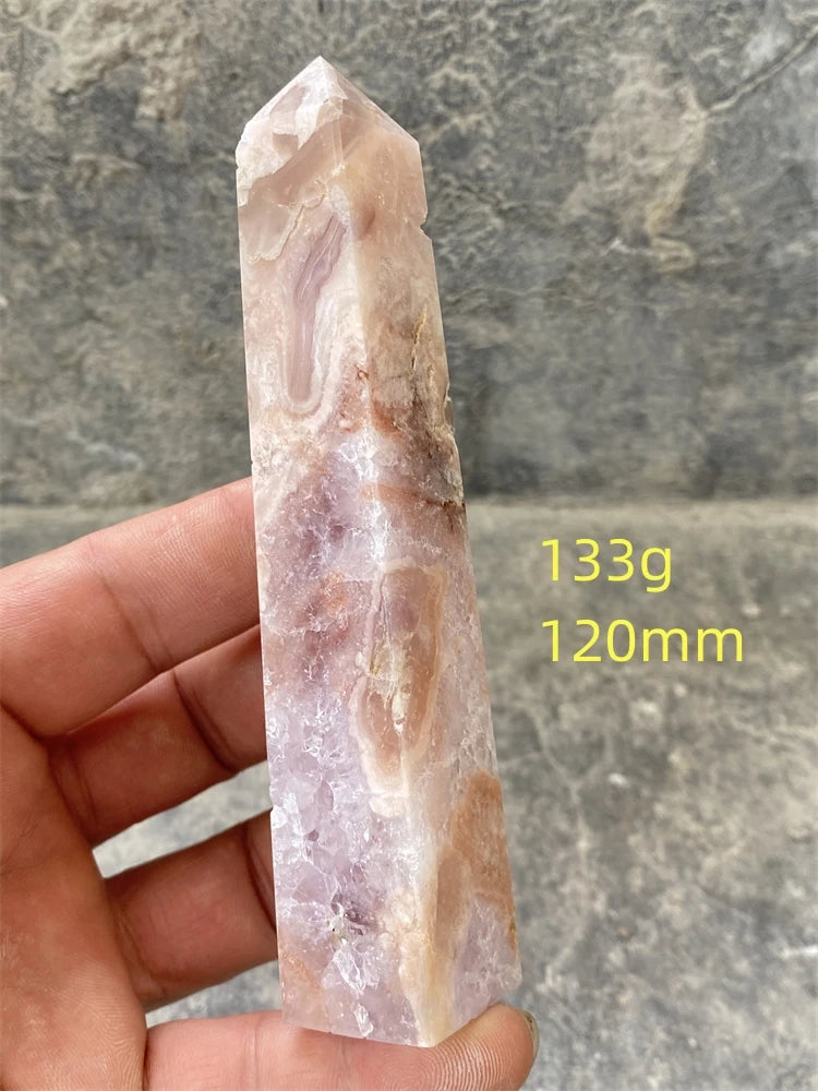 Pink Amethyst Cherry Blossom Agate-ToShay.org