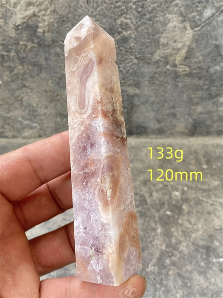Pink Amethyst Cherry Blossom Agate-ToShay.org