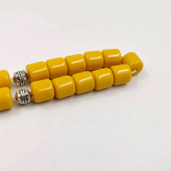 Yellow Amber Prayer Beads-ToShay.org