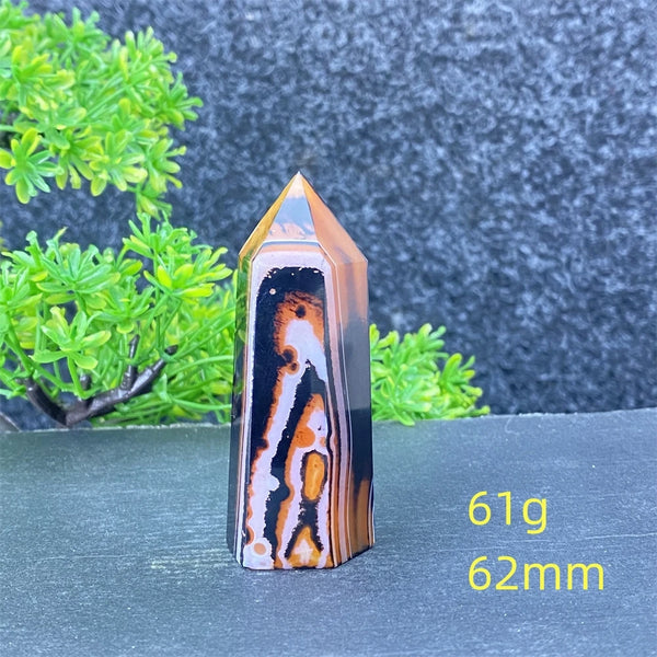 Black Red Striped Agate Point-ToShay.org
