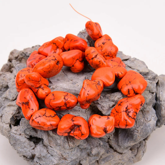 Orange Turquoise Beads-ToShay.org