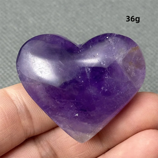 Purple Amethyst Heart-ToShay.org