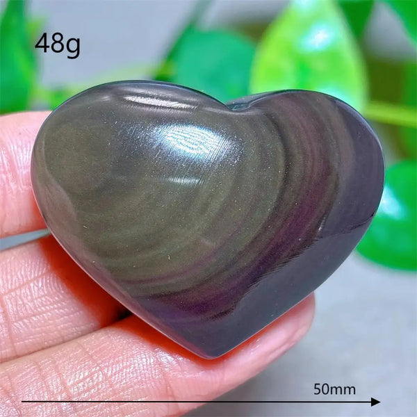 Rainbow Obsidian Heart-ToShay.org