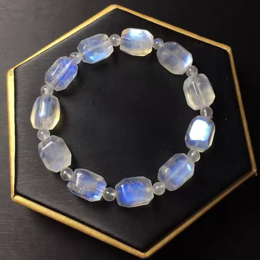 Blue Light Moonstone Bracelet-ToShay.org