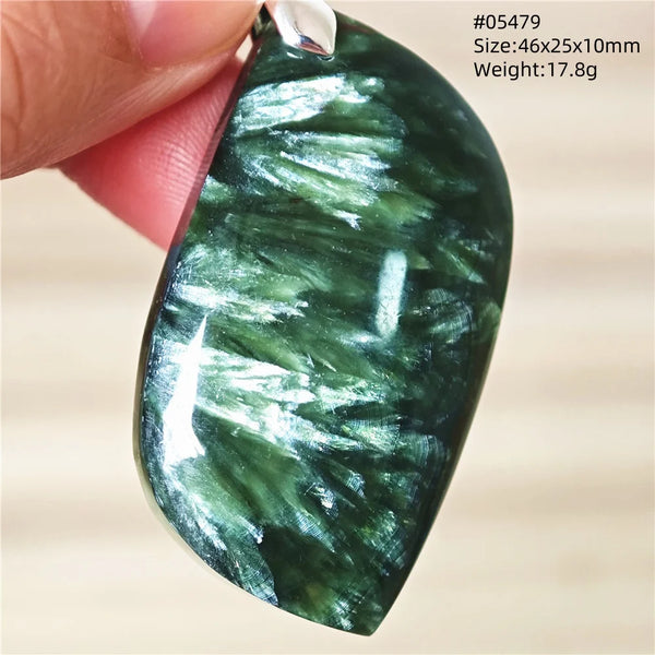 Green Seraphinite Pendant-ToShay.org