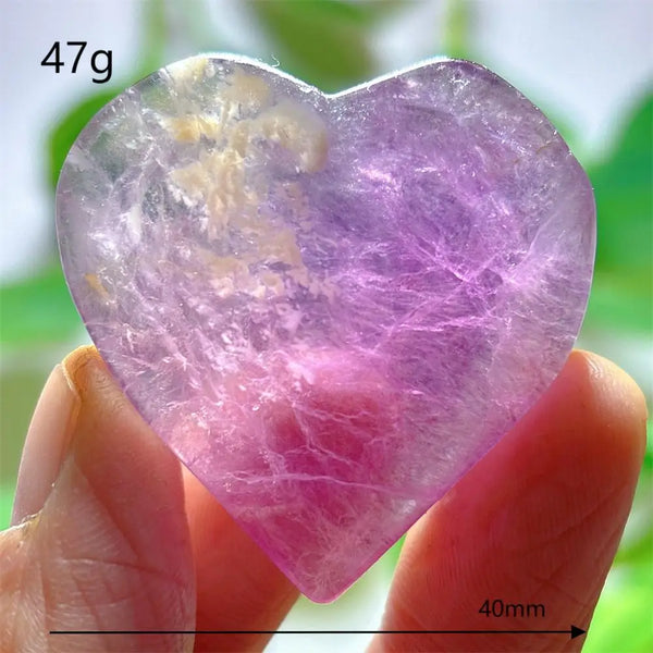 Rainbow Fluorite Heart-ToShay.org