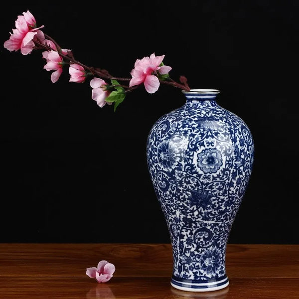 Blue White Porcelain Vase-ToShay.org