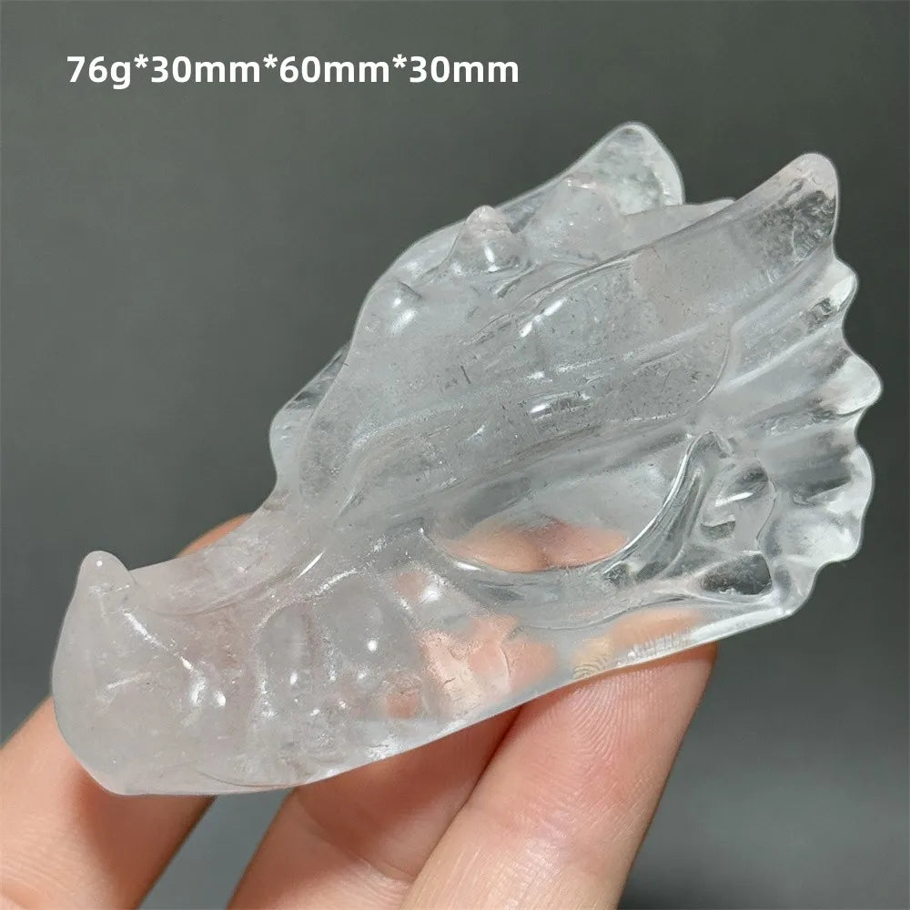 Clear Crystal Dragon Head-ToShay.org