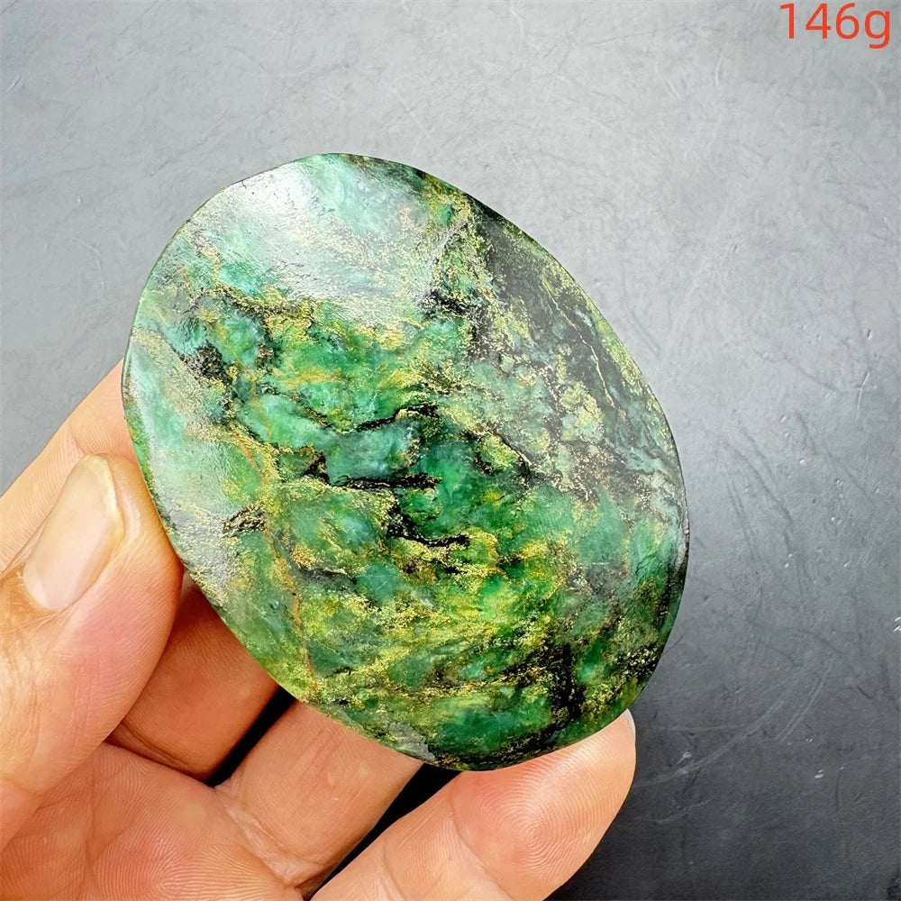 Green Verdite Palm Stone-ToShay.org