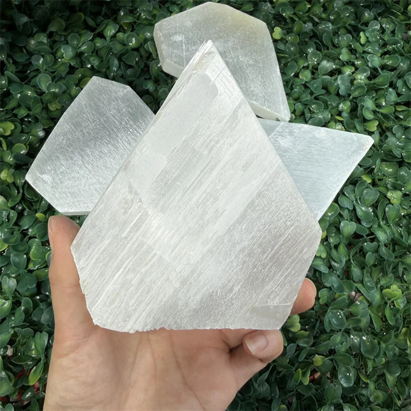 White Selenite Plate-ToShay.org