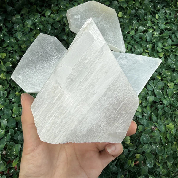 White Selenite Plate-ToShay.org