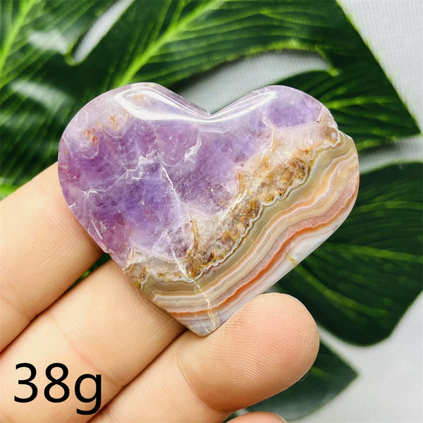 Purple Agate Amethyst Heart-ToShay.org