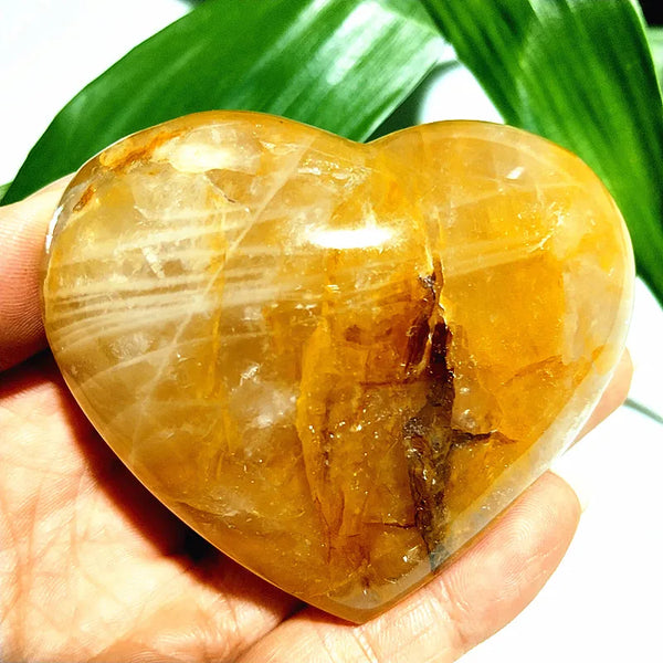 Yellow Blood Quartz Heart-ToShay.org