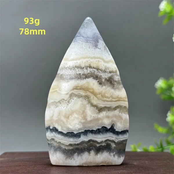 White Fluorite Agate Flame-ToShay.org