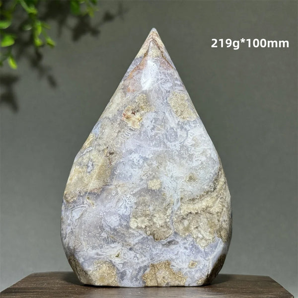 Blue Cherry Agate Torch-ToShay.org