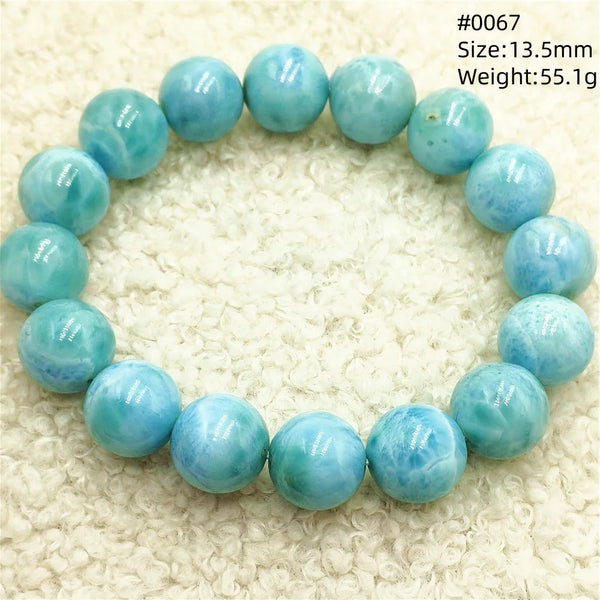 Blue Larimar Bead Bracelet-ToShay.org