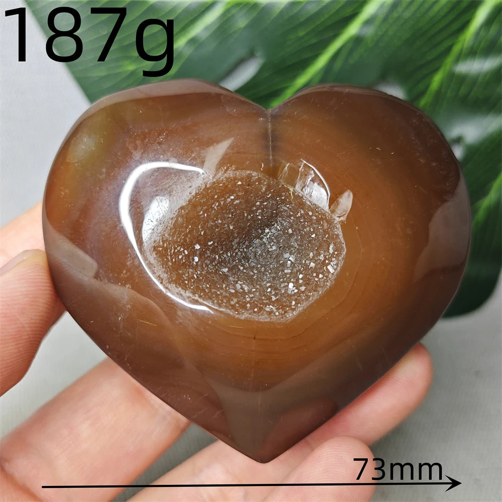 Red Agate Geode Heart-ToShay.org
