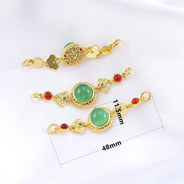 Gold Chrysoprase Bead-ToShay.org